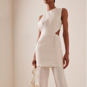 St. Agni - Deconstructed Mini Dress - Ivory